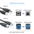 Cavo della stampante Carica rapida USB2.0 USB-A a USB-B